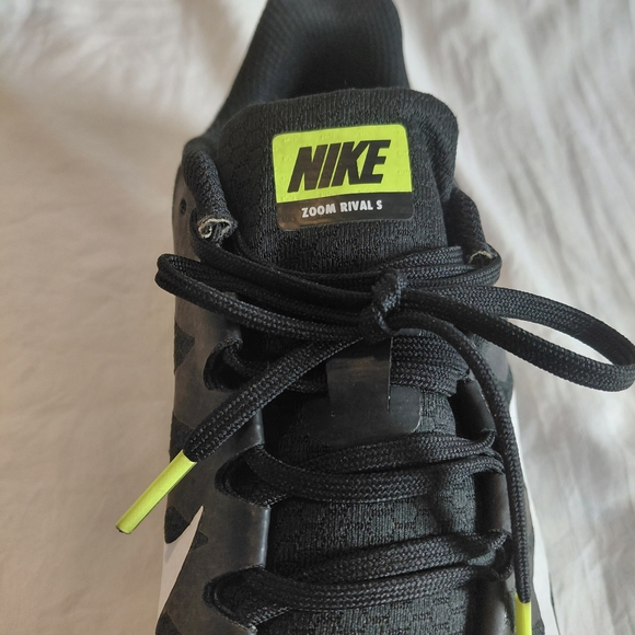 Nike Zoom Rival S Black & White Racing Sprint Soccer Shoes Cleats Spikes Size 13 main image 4